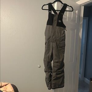 686 Kids Bib Overalls - Black and Gray